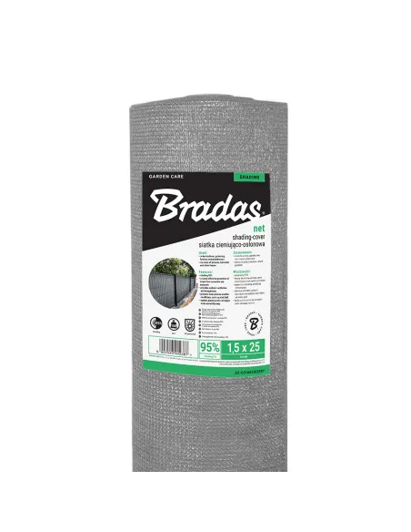 Затеняющая сетка Bradas AS-CO16015050GY 1.5х50 метров, тень 95%, серая