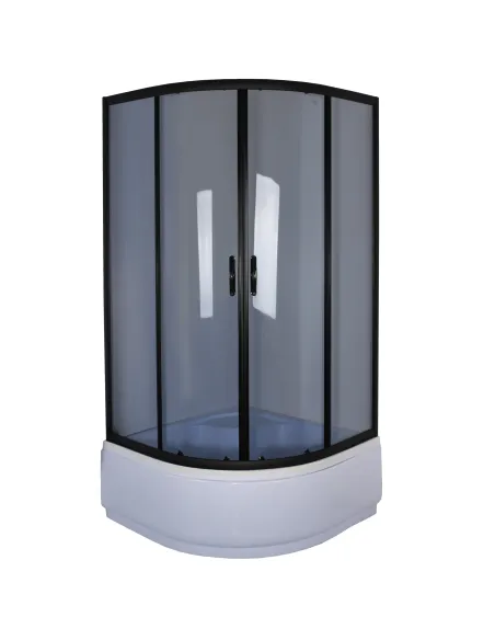 Душевая кабина с высоким поддоном Bravo Warta H90GB, полукруглая