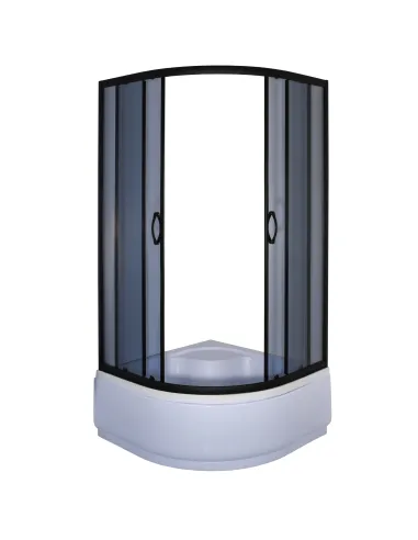 Душевая кабина с высоким поддоном Bravo Warta H90GB, полукруглая