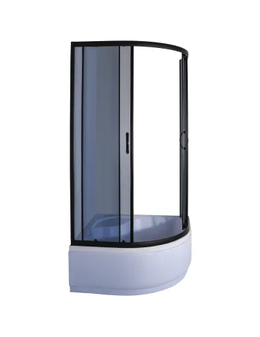 Душевая кабина с высоким поддоном Bravo Warta H90GB, полукруглая