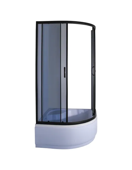 Душевая кабина с высоким поддоном Bravo Warta H90GB, полукруглая