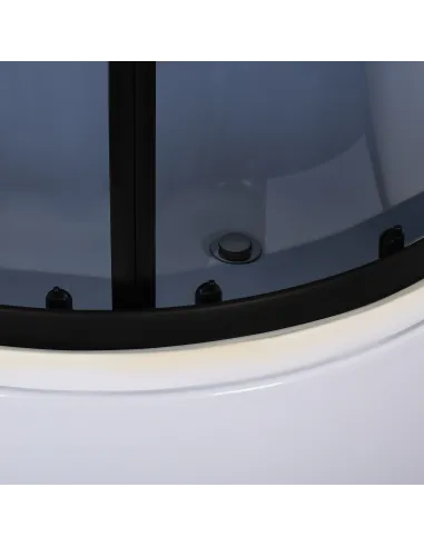 Душова кабіна з високим піддоном Bravo Warta H90GB, напівкругла