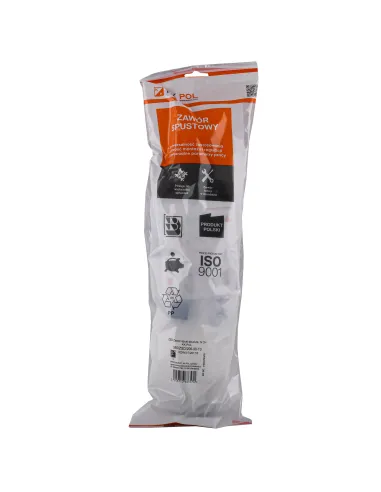 Запірна арматура на унітаз Kkpol ZSD/206 BIS 350/ZSD/206-00-T0 із двома режимами зливу