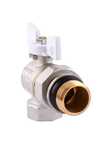 Кран кульовий кутовий з американкою Quality Professional QP004 PN40 1 дюйм