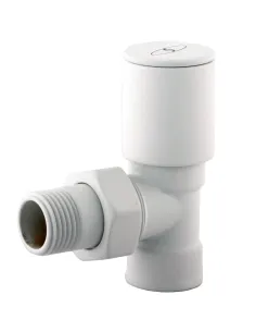 Приладовий кран кутовий Solomon 1845 White 1/2 х 1/2 дюйма