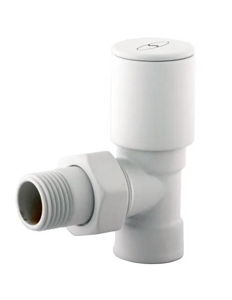 Приборный кран угловой Solomon 1845 White 1/2 х 1/2 дюйма