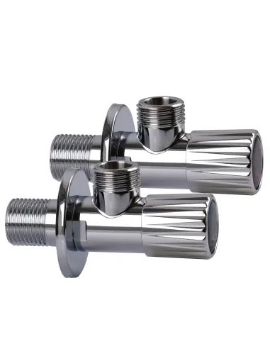 Приборный кран угловой Solomon Exclusive 9889 Chrom 1/2 х 1/2 дюйма