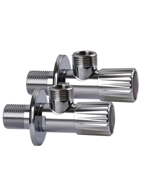 Приборный кран угловой Solomon Exclusive 9889 Chrom 1/2 х 1/2 дюйма