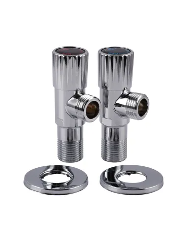 Приборный кран угловой Solomon Exclusive 9889 Chrom 1/2 х 1/2 дюйма