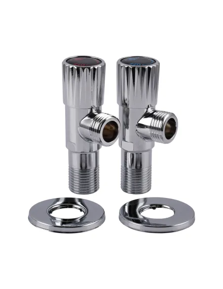 Приборный кран угловой Solomon Exclusive 9889 Chrom 1/2 х 1/2 дюйма