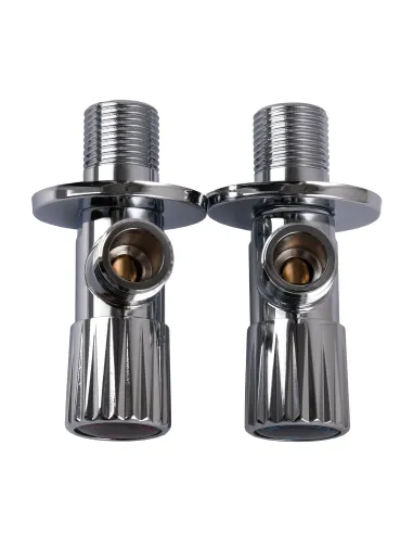 Приборный кран угловой Solomon Exclusive 9889 Chrom 1/2 х 1/2 дюйма