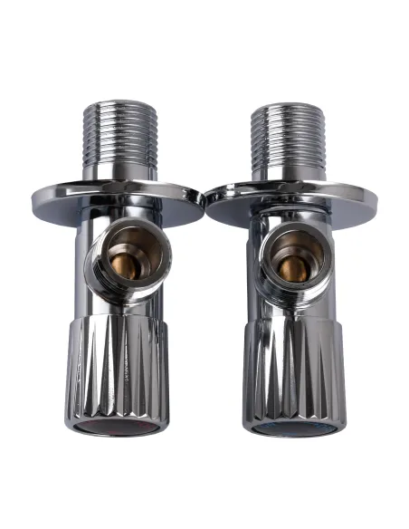 Приборный кран угловой Solomon Exclusive 9889 Chrom 1/2 х 1/2 дюйма