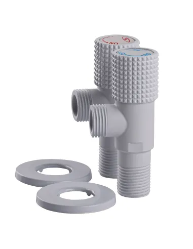 Приладовий кран кутовий Solomon Exclusive 9889 WW 1/2 х 1/2 дюйми