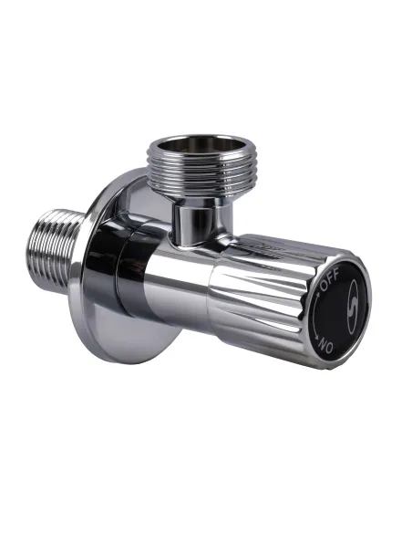 Приладовий кран кутовий Solomon Exclusive 989 Chrom 1/2 х 3/4 дюйми