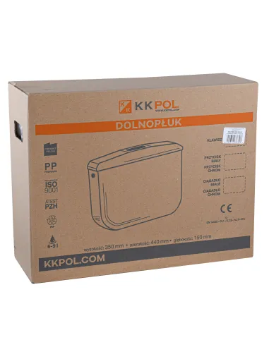 Сливной бачок для унитаза Kkpol SND/020/0/K, 8 литров, пластик