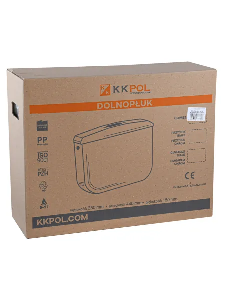 Сливной бачок для унитаза Kkpol SND/020/0/K, 8 литров, пластик