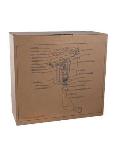 Сливной бачок для унитаза Kkpol SND/024/0/K, 6 литров, пластик