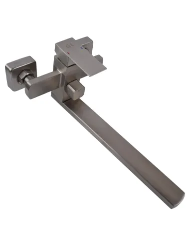 Змішувач для ванни Globus Lux Kubus SKU-208N з душовим набором, хром