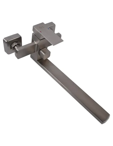 Смеситель для ванны Globus Lux Kubus SKU-208N с душевым набором, хром