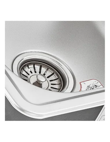 Мойка для кухни прямоугольная Zerix Z6642-08-180MD Micro Decor 660x420x180 мм из нержавеющей стали