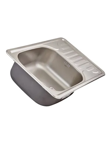 Мойка для кухни прямоугольная Zerix Z6642-08-180MD Micro Decor 660x420x180 мм из нержавеющей стали