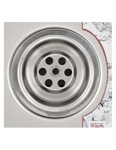 Мойка для кухни прямоугольная Zerix Z6642-08-180MD Micro Decor 660x420x180 мм из нержавеющей стали