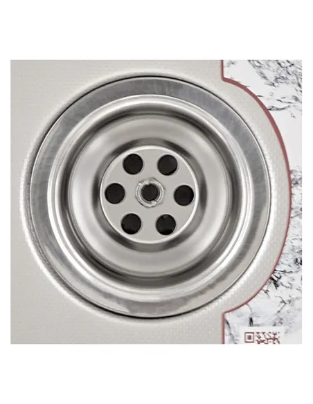 Мойка для кухни прямоугольная Zerix Z6642-08-180MD Micro Decor 660x420x180 мм из нержавеющей стали