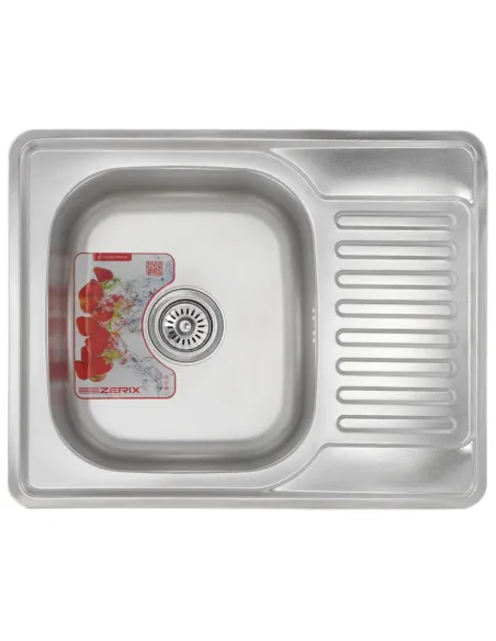 Мойка для кухни прямоугольная Zerix Z6350-08-180D Decor 630x500x180 мм из нержавеющей стали