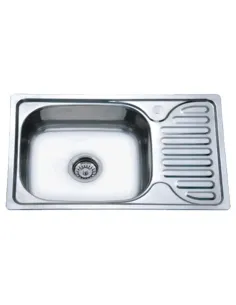 Мойка для кухни прямоугольная Zerix Z6642-08-180D Decor 660x420x180 мм из нержавеющей стали