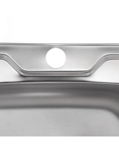 Мийка для кухні квадратна Zerix Z5050-06-160MD Micro Decor 500х500х160 мм з нержавіючої сталі