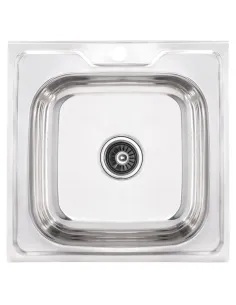 Мойка для кухни квадратная Zerix Z5050-06-160P Polish 500х500х160 мм из нержавеющей стали