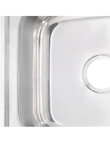 Мойка для кухни квадратная Zerix Z5050-06-160P Polish 500х500х160 мм из нержавеющей стали