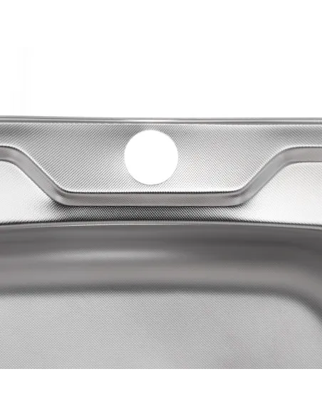 Мойка для кухни квадратная Zerix Z5050-08-180MD Micro Decor 500х500х180 мм из нержавеющей стали