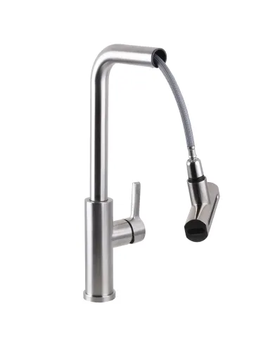 Смеситель для кухни Globus Lux Alpen SBT1-2044, с выдвижным изливом