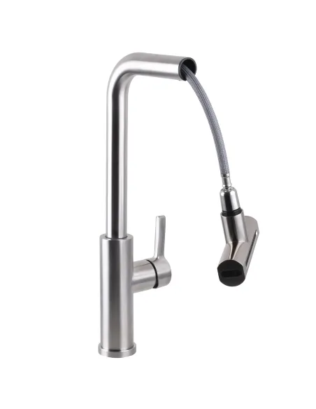 Смеситель для кухни Globus Lux Alpen SBT1-2044, с выдвижным изливом