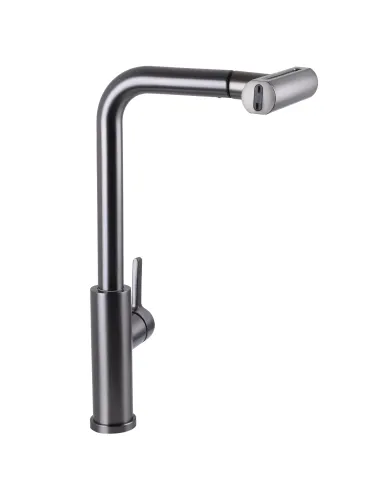 Смеситель для кухни Globus Lux Alpen SBT1-2044-GP, с выдвижным изливом