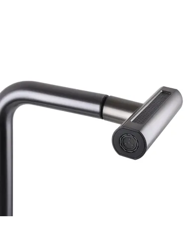 Смеситель для кухни Globus Lux Alpen SBT1-2044-GP, с выдвижным изливом