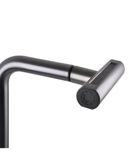 Смеситель для кухни Globus Lux Alpen SBT1-2044-GP, с выдвижным изливом