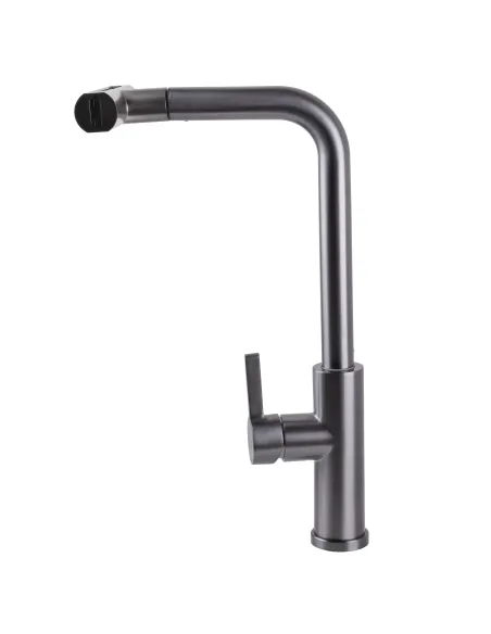 Смеситель для кухни Globus Lux Alpen SBT1-2044-GP, с выдвижным изливом