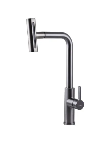 Змішувач для кухні Globus Lux Alpen SBT1-2044-GP, з висувним виливом
