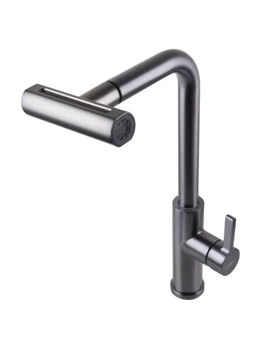 Смеситель для кухни Globus Lux Alpen SBT1-2044-GP, с выдвижным изливом