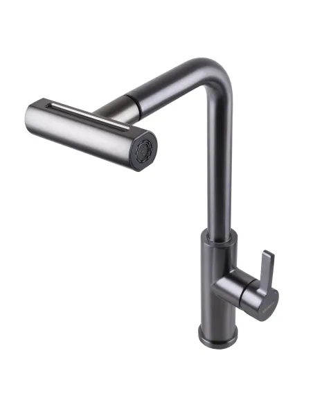 Смеситель для кухни Globus Lux Alpen SBT1-2044-GP, с выдвижным изливом