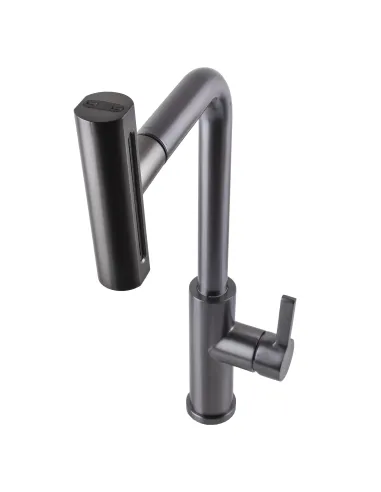 Смеситель для кухни Globus Lux Alpen SBT1-2044-GP, с выдвижным изливом