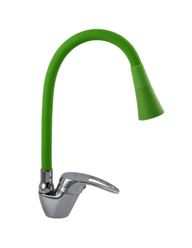 Смеситель для кухни с гибким изливом Globus Lux Caprice GLCA-0203SK-G05 зеленый