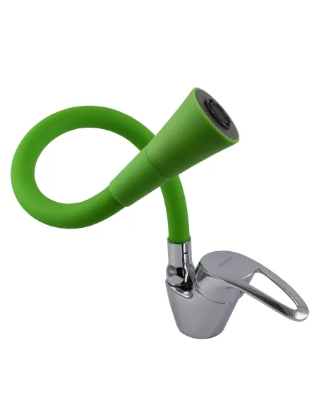 Смеситель для кухни с гибким изливом Globus Lux Caprice GLCA-0203SK-G05 зеленый