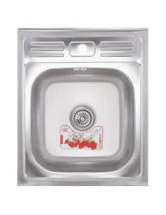 Мойка для кухни квадратная Zerix Z5060-06-160E Satin 500x600x160 мм из нержавеющей стали