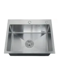 Мойка для кухни квадратная Zerix ZH5050-215/0.8 500x500x215 мм из нержавеющей стали
