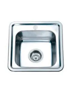 Мойка для кухни квадратная Zerix Z3838-06-160MD Micro Decor 380x380x160 мм из нержавеющей стали