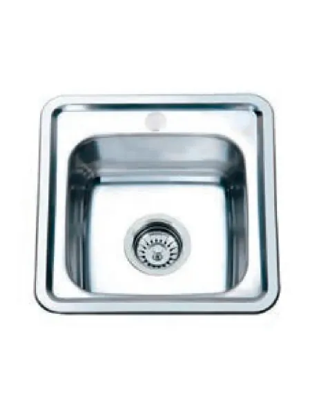 Мийка для кухні квадратна Zerix Z3838-06-160MD Micro Decor 380x380x160 мм з нержавіючої сталі