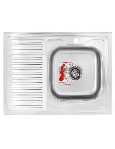 Мойка для кухни прямоугольная Zerix Z8060R-06-160MD Micro Decor 800x600x160 мм из нержавеющей стали